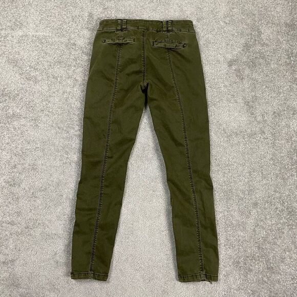 Anthropologie Pilcro and the Letterpress Jeans Green Moto Ankle Zip 29x28 - Picture 4 of 6